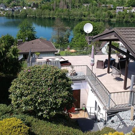 Exklusive Ferienwohnung 'Agger-Blick' Mit Grosser Seeblick-Terrasse & Sauna 굼머스바흐 외부 사진