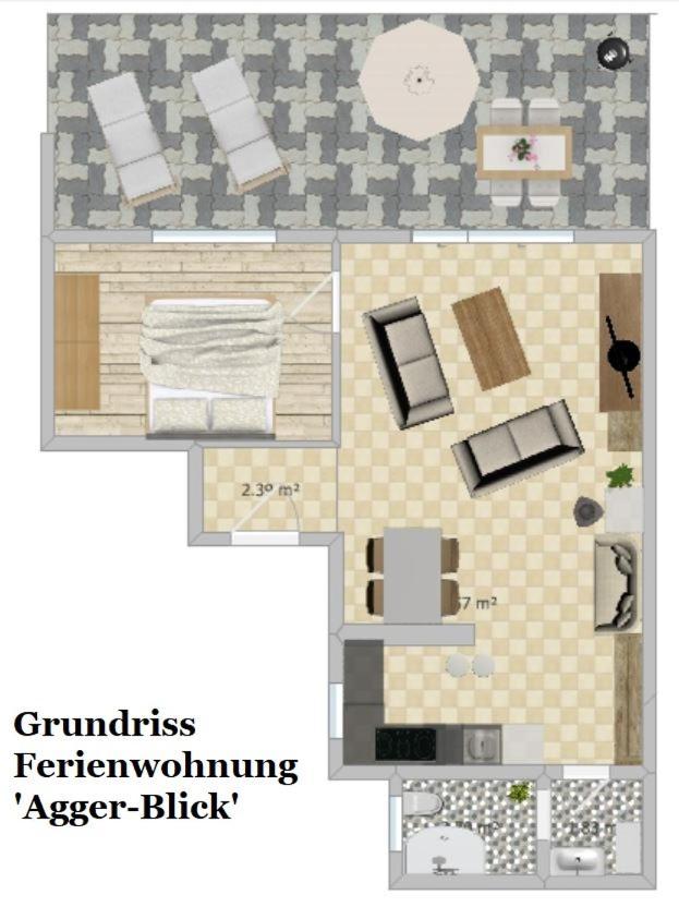 Exklusive Ferienwohnung 'Agger-Blick' Mit Grosser Seeblick-Terrasse & Sauna 굼머스바흐 외부 사진